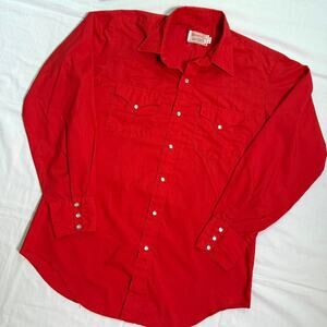 Vintage H Bar C Western Pearl Snap Shirt - L